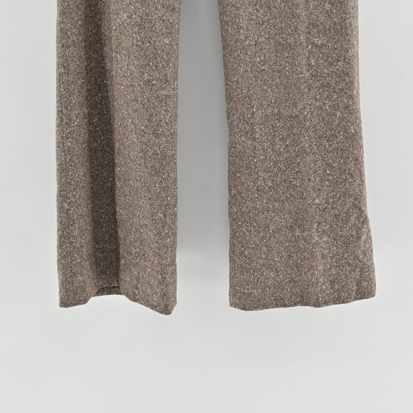 Vtg Y2k GAP Wool Silk Tweed Pants Womens Size 4 Flared Trouser Academia Neutral - Picture 10 of 14